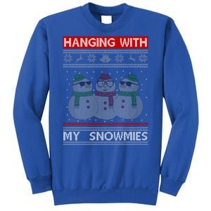 Hanging With My Snowmies Ugly Christmas Sweatshirt