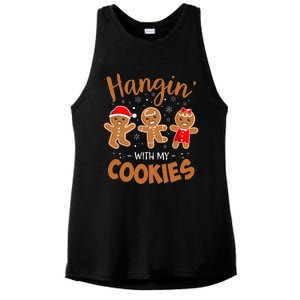 Hangin With My Cookies Gingerbread Christmas Teacher Ladies PosiCharge Tri-Blend Wicking Tank