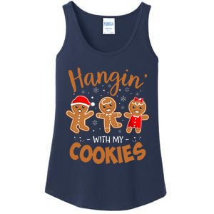 Hangin With My Cookies Gingerbread Christmas Teacher Ladies Essential Tank