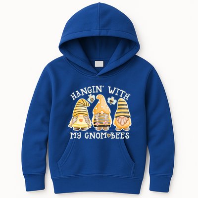 Hanging With My Gnombees Cute Bumble Bee Gnome Gift Kids Hoodie
