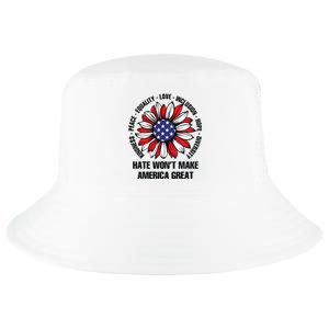 Hate Wont Make America Great Cool Comfort Performance Bucket Hat