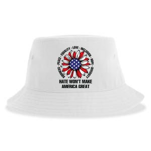 Hate Wont Make America Great Sustainable Bucket Hat