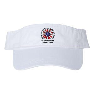 Hate Wont Make America Great Valucap Bio-Washed Visor