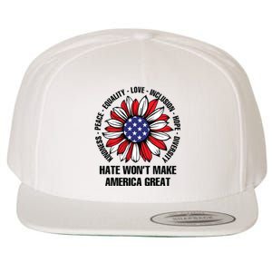 Hate Wont Make America Great Wool Snapback Cap