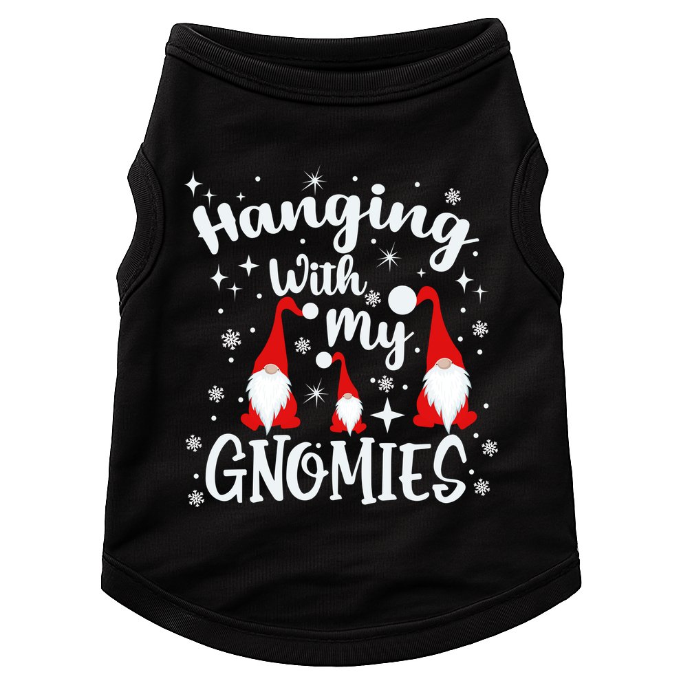 Hanging With My Gnomies Christmas Winter Doggie Tank