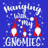 Hanging With My Gnomies Christmas Winter Button