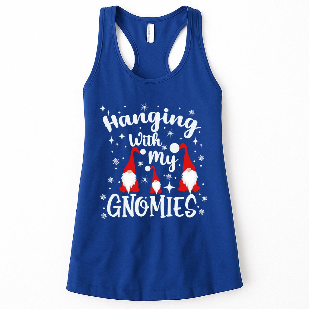 Hanging With My Gnomies Christmas Winter Womens Tank Top