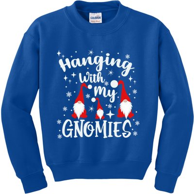 Hanging With My Gnomies Christmas Winter Kids Sweatshirt