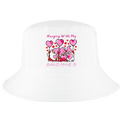 Hanging With My Gnomies Funny Gnome Friend Valentines Day Cool Comfort Performance Bucket Hat