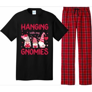 Hanging With My Gnomies Funny Valentines Day Gift Pajama Set