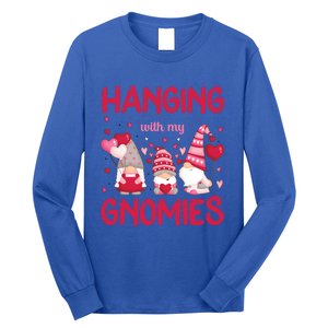 Hanging With My Gnomies Funny Valentines Day Gift Long Sleeve Shirt