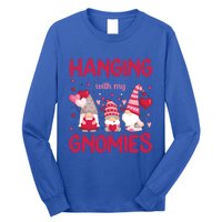 Hanging With My Gnomies Funny Valentines Day Gift Long Sleeve Shirt