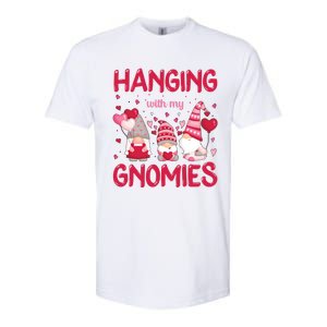 Hanging With My Gnomies Funny Valentines Day Gift Softstyle CVC T-Shirt