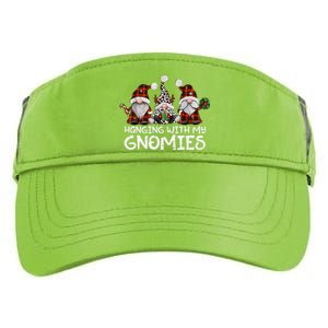 Hanging With My Gnomies Family Christmas Gnome Funny Adult Drive Performance Visor