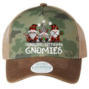 Hanging With My Gnomies Family Christmas Gnome Funny Legacy Tie Dye Trucker Hat