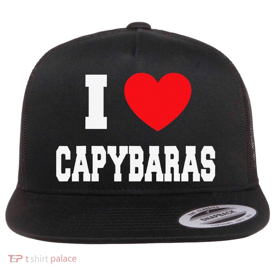 Home Where My Capybaras Gifts for Capybaras Lovers  Flatbill Hat