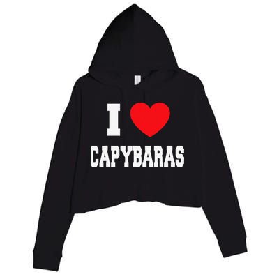 Home Where My Capybaras Gifts for Capybaras Lovers  Crop Fleece Hoodie