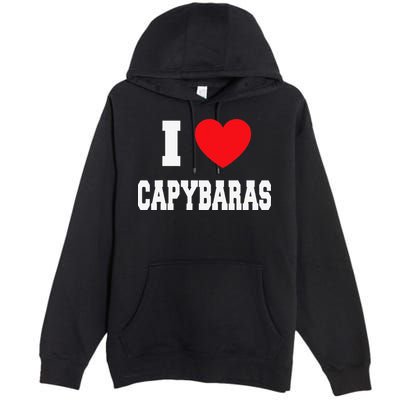 Home Where My Capybaras Gifts for Capybaras Lovers  Premium Pullover Hoodie
