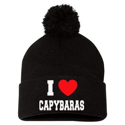 Home Where My Capybaras Gifts for Capybaras Lovers  Pom Pom 12in Knit Beanie