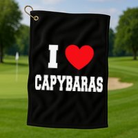 Home Where My Capybaras Gifts for Capybaras Lovers  Golf Towel