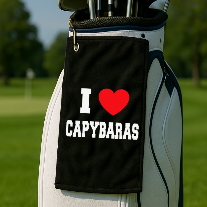Home Where My Capybaras Gifts for Capybaras Lovers  Golf Towel
