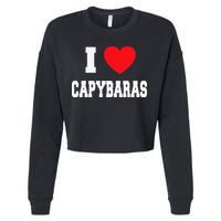 Home Where My Capybaras Gifts for Capybaras Lovers  Cropped Pullover Crew