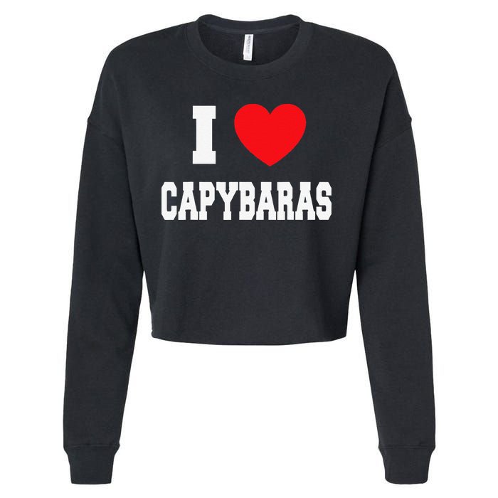 Home Where My Capybaras Gifts for Capybaras Lovers  Cropped Pullover Crew