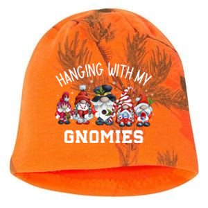 Hanging With My Gnomies Funny Garden Gnomes Christmas Gift Kati - Camo Knit Beanie