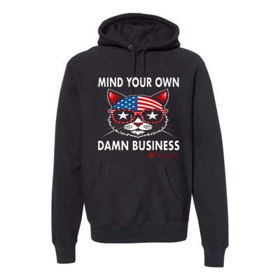 Harris Walz Mind Your Own Damn Business Premium Hoodie