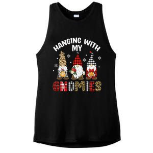 Hanging With My Gnomies Gnomes Christmas Family Pajamas Ladies PosiCharge Tri-Blend Wicking Tank