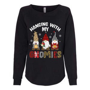 Hanging With My Gnomies Gnomes Christmas Family Pajamas Womens California Wash Sweatshirt