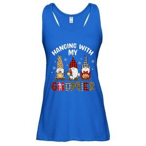 Hanging With My Gnomies Gnomes Christmas Family Pajamas Ladies Essential Flowy Tank