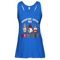 Hanging With My Gnomies Gnomes Christmas Family Pajamas Ladies Essential Flowy Tank