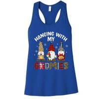 Hanging With My Gnomies Gnomes Christmas Family Pajamas Women's Racerback Tank