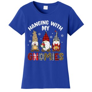 Hanging With My Gnomies Gnomes Christmas Family Pajamas Women's T-Shirt