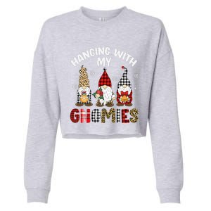 Hanging With My Gnomies Gnomes Christmas Family Pajamas Cropped Pullover Crew