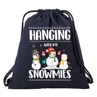 Hanging With My Snowmies Gift Drawstring Bag