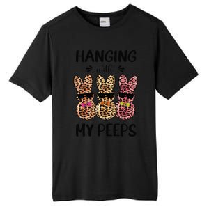 Hanging With My Peeps Trio Bunny Sunglas Lopard Easter Gift Tall Fusion ChromaSoft Performance T-Shirt