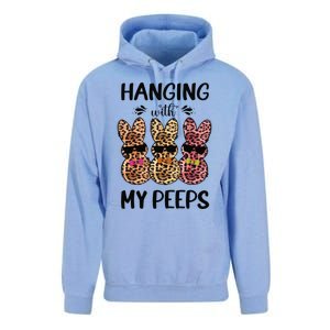 Hanging With My Peeps Trio Bunny Sunglas Lopard Easter Gift Unisex Surf Hoodie