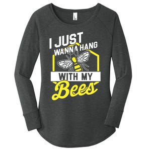 Hang With My Bees Beekeeper & Beekeeping Gift Women's Perfect Tri Tunic Long Sleeve Shirt