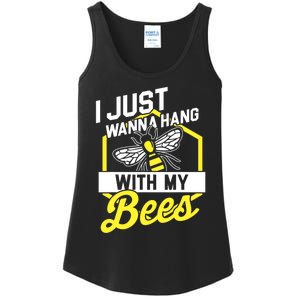 Hang With My Bees Beekeeper & Beekeeping Gift Ladies Essential Tank