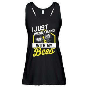 Hang With My Bees Beekeeper & Beekeeping Gift Ladies Essential Flowy Tank