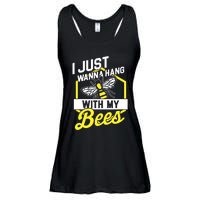 Hang With My Bees Beekeeper & Beekeeping Gift Ladies Essential Flowy Tank