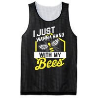 Hang With My Bees Beekeeper & Beekeeping Gift Mesh Reversible Basketball Jersey Tank