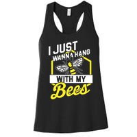 Hang With My Bees Beekeeper & Beekeeping Gift Women's Racerback Tank