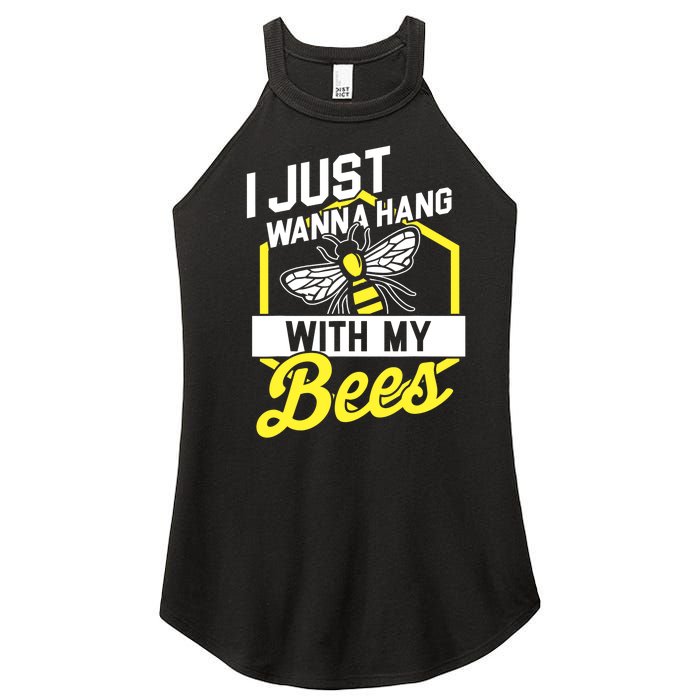 Hang With My Bees Beekeeper & Beekeeping Gift Women's Perfect Tri Rocker Tank