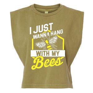 Hang With My Bees Beekeeper & Beekeeping Gift Garment-Dyed Women's Muscle Tee