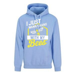 Hang With My Bees Beekeeper & Beekeeping Gift Unisex Surf Hoodie