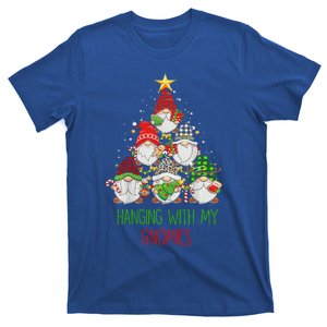 Hanging With My Gnomies Nordic Santa Gnome Christmas Pajama T-Shirt