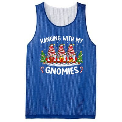 Hanging With My Gnomies Matching Family Christmas Pjs Gnome  Mesh Reversible Basketball Jersey Tank